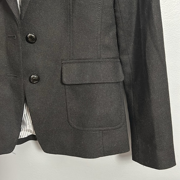 Banana Republic Hac-king Jacket Blazer Black size 0 wool polyester mix- EUC - Picture 5 of 15